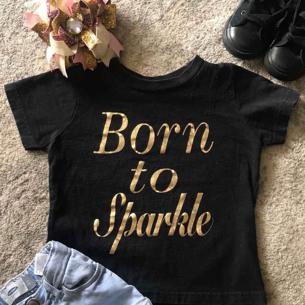 Born to Sparkle tee - Picture 2 of 3